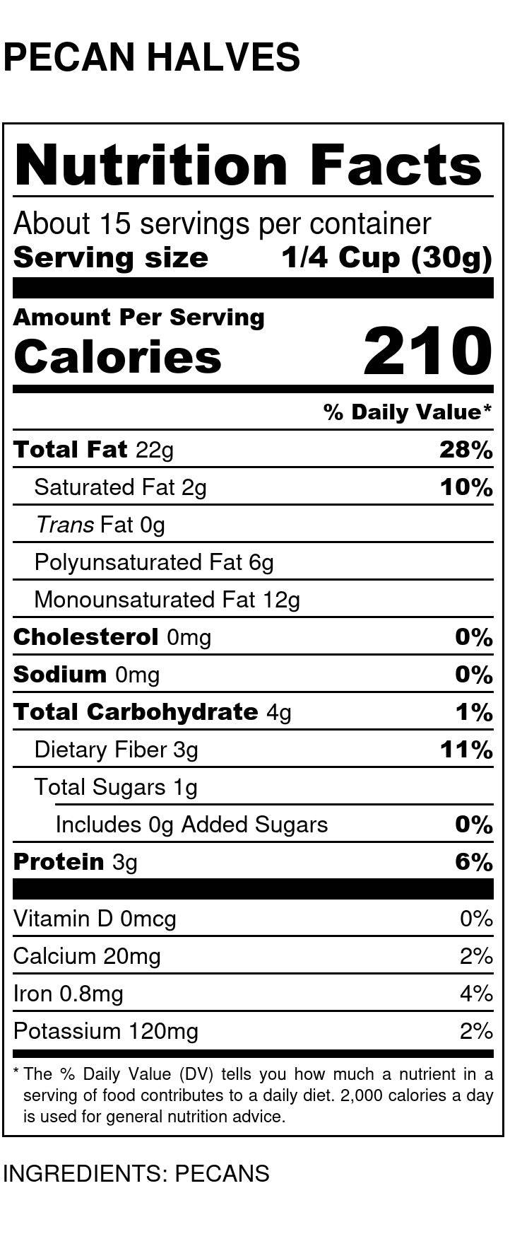 Pecan Halves, Junior Mammoth, Organic, Nuts - Country Life Natural Foods