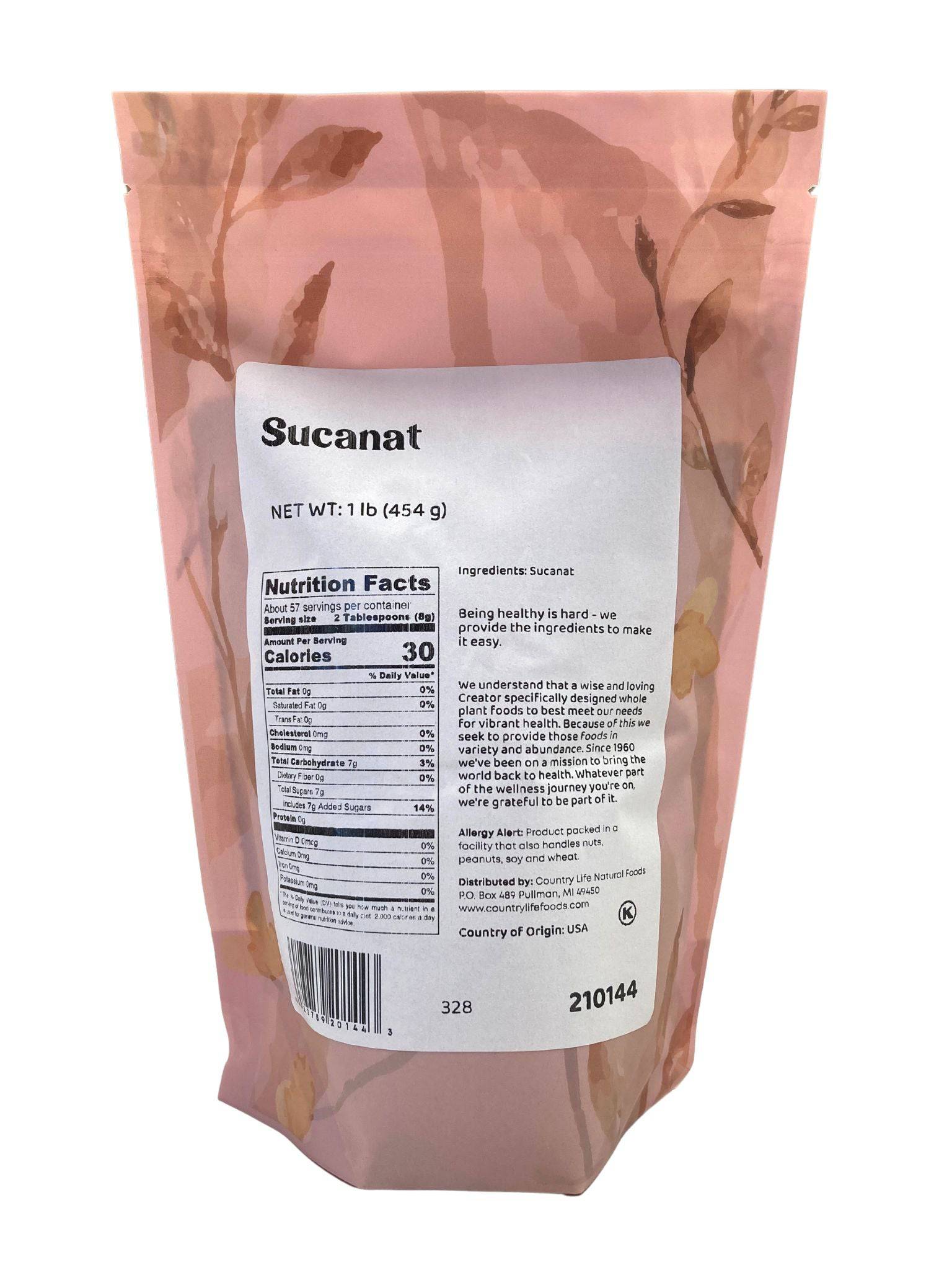 Sucanat, Other Sweeteners - Country Life Natural Foods