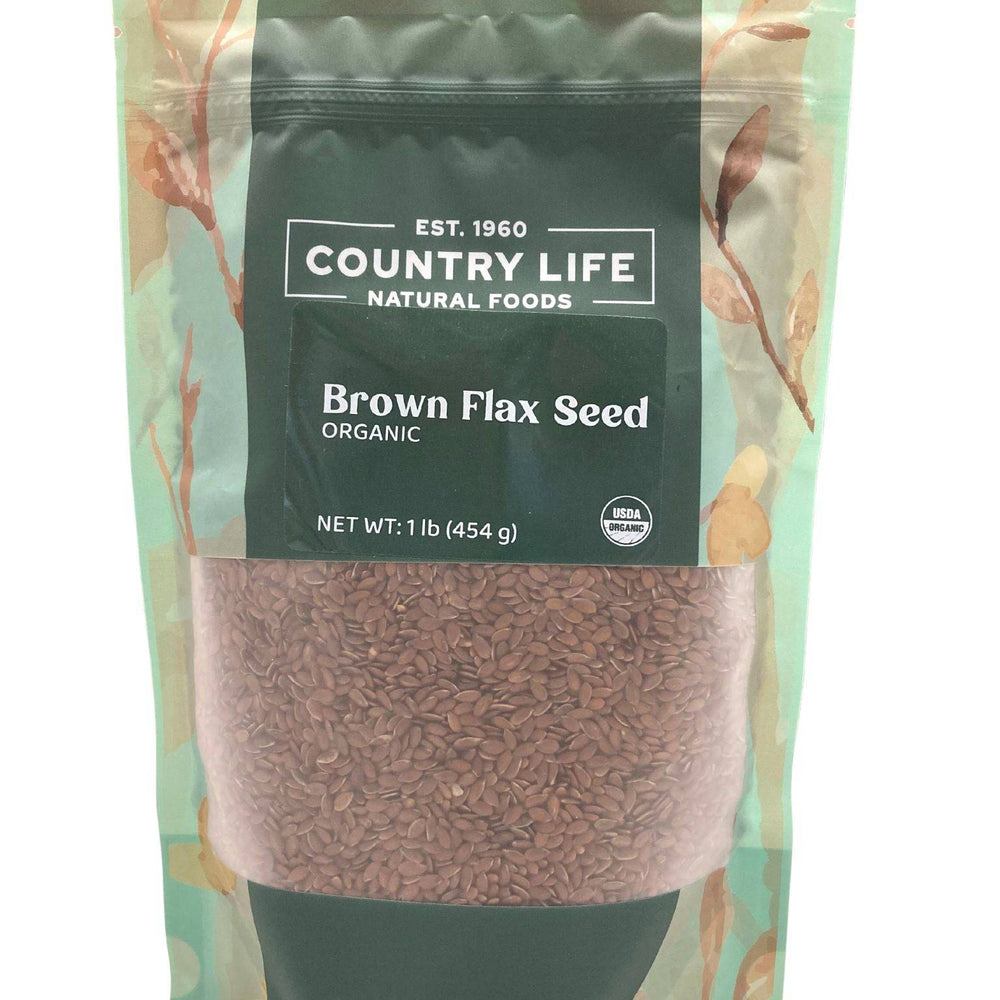 Organic Flax Seeds, Brown - Country Life Natural Foods