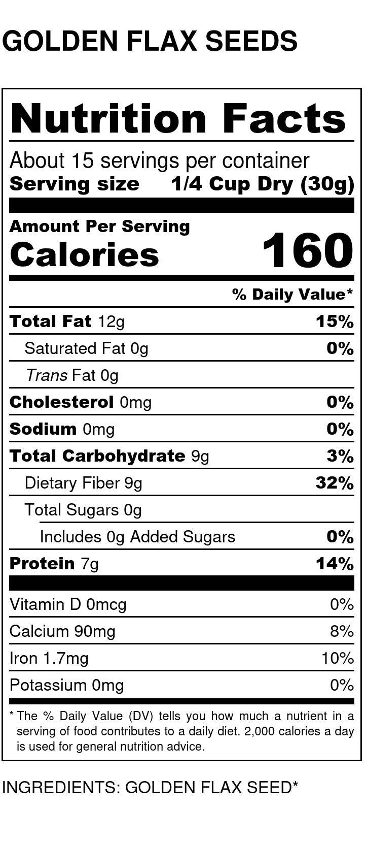 Flax Seeds, Golden, Seeds - Country Life Natural Foods