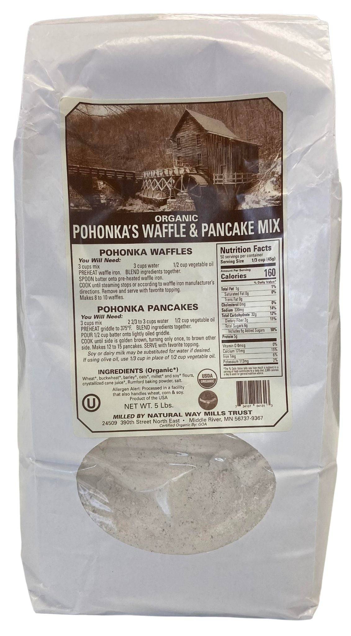 Organic, Pancake & Waffle Mix, Pohonka, Cooking & Baking Ingredients - Country Life Natural Foods