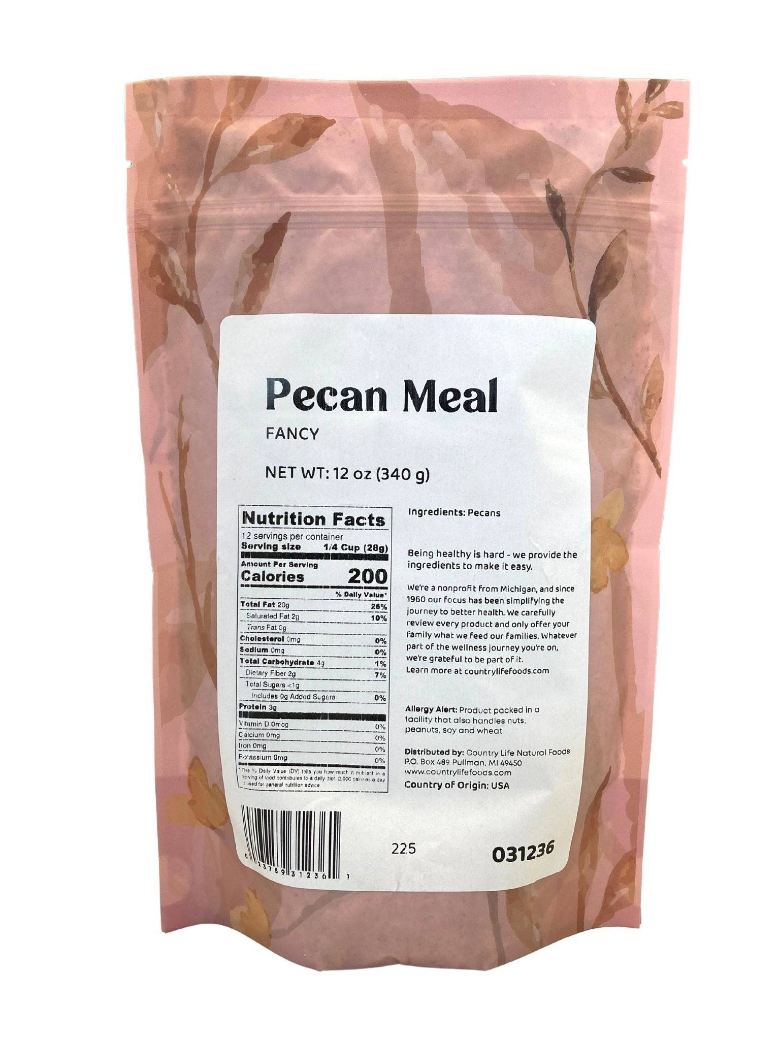 Pecan Meal, Fancy, Nuts - Country Life Natural Foods
