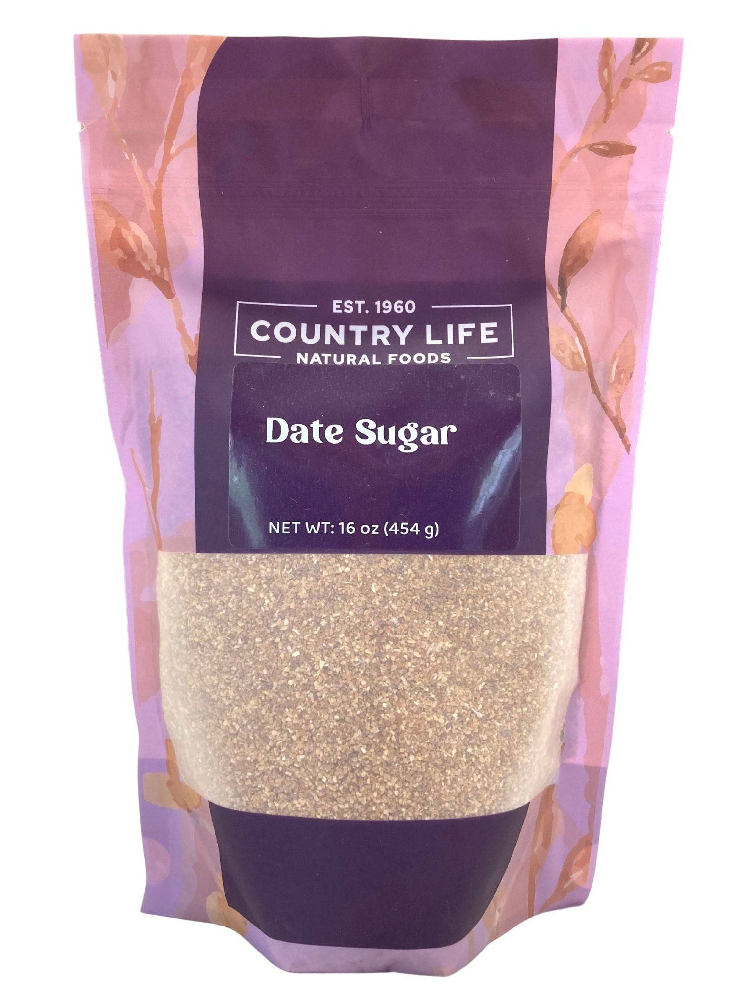 Date Sugar, Granulated, Other Sweeteners - Country Life Natural Foods