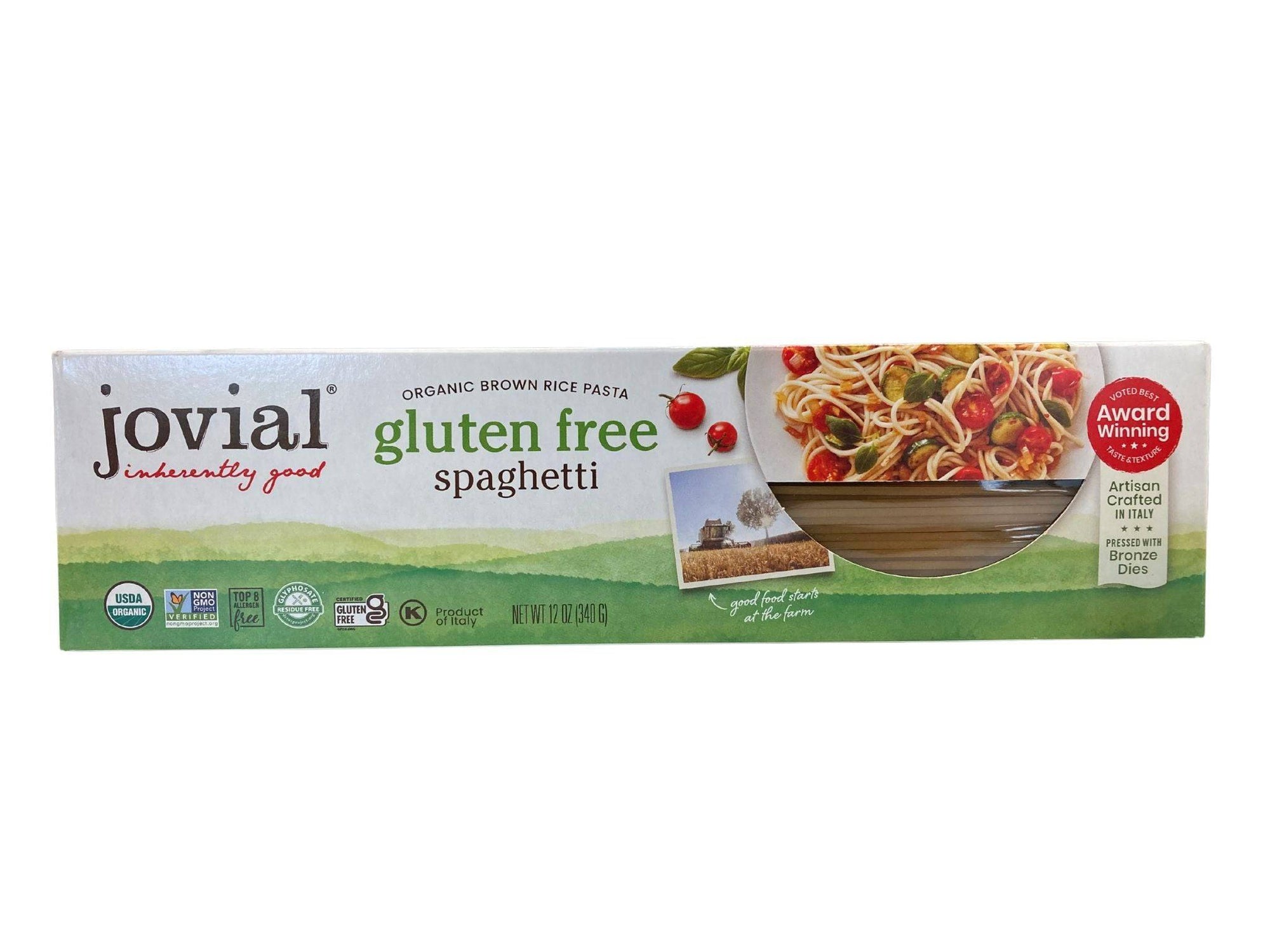 Spaghetti, Brown Rice, Organic, Jovial, Gluten-Free, Pasta & Noodles - Country Life Natural Foods