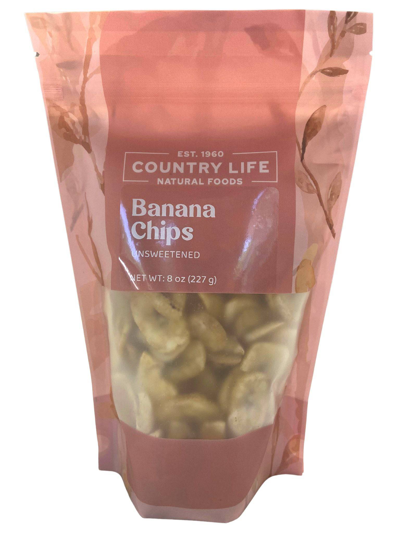 Banana Chips, Unsweetened, Dried Fruit - Country Life Natural Foods