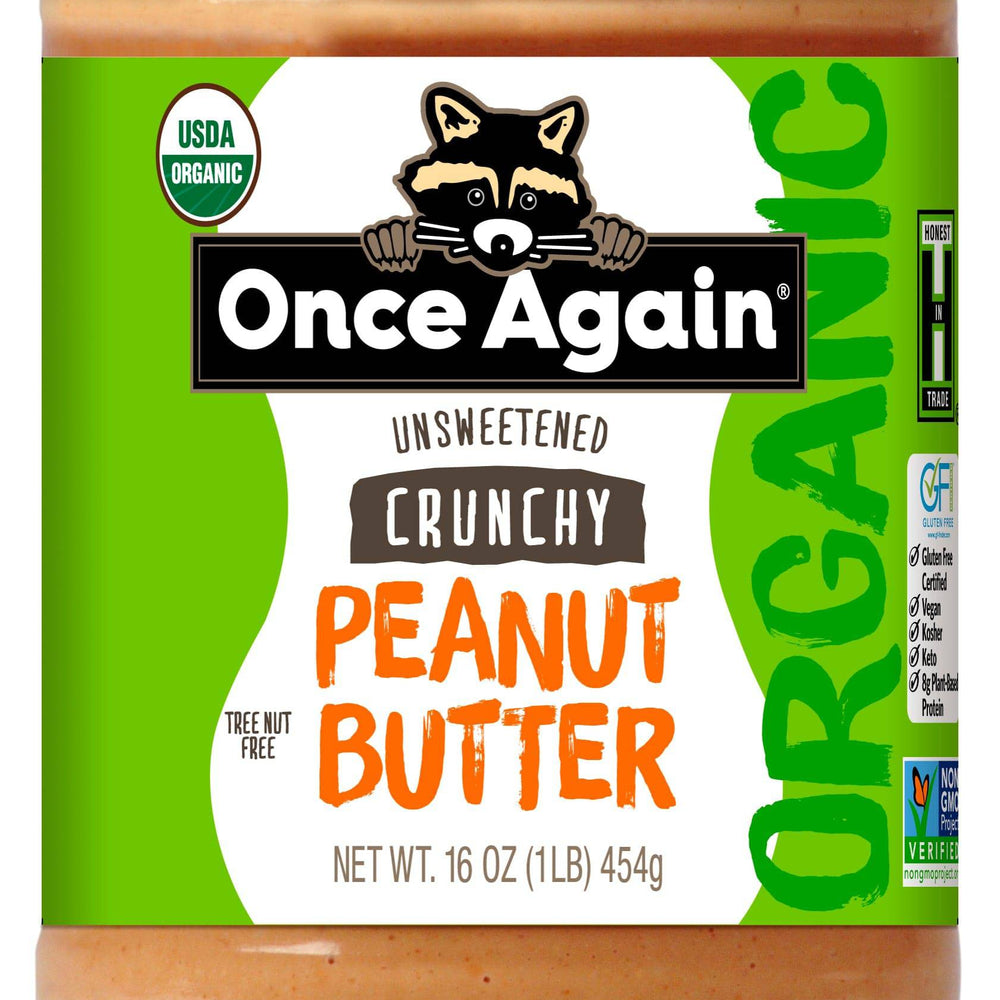 Organic Peanut Butter - Crunchy - With Salt - Country Life Natural Foods
