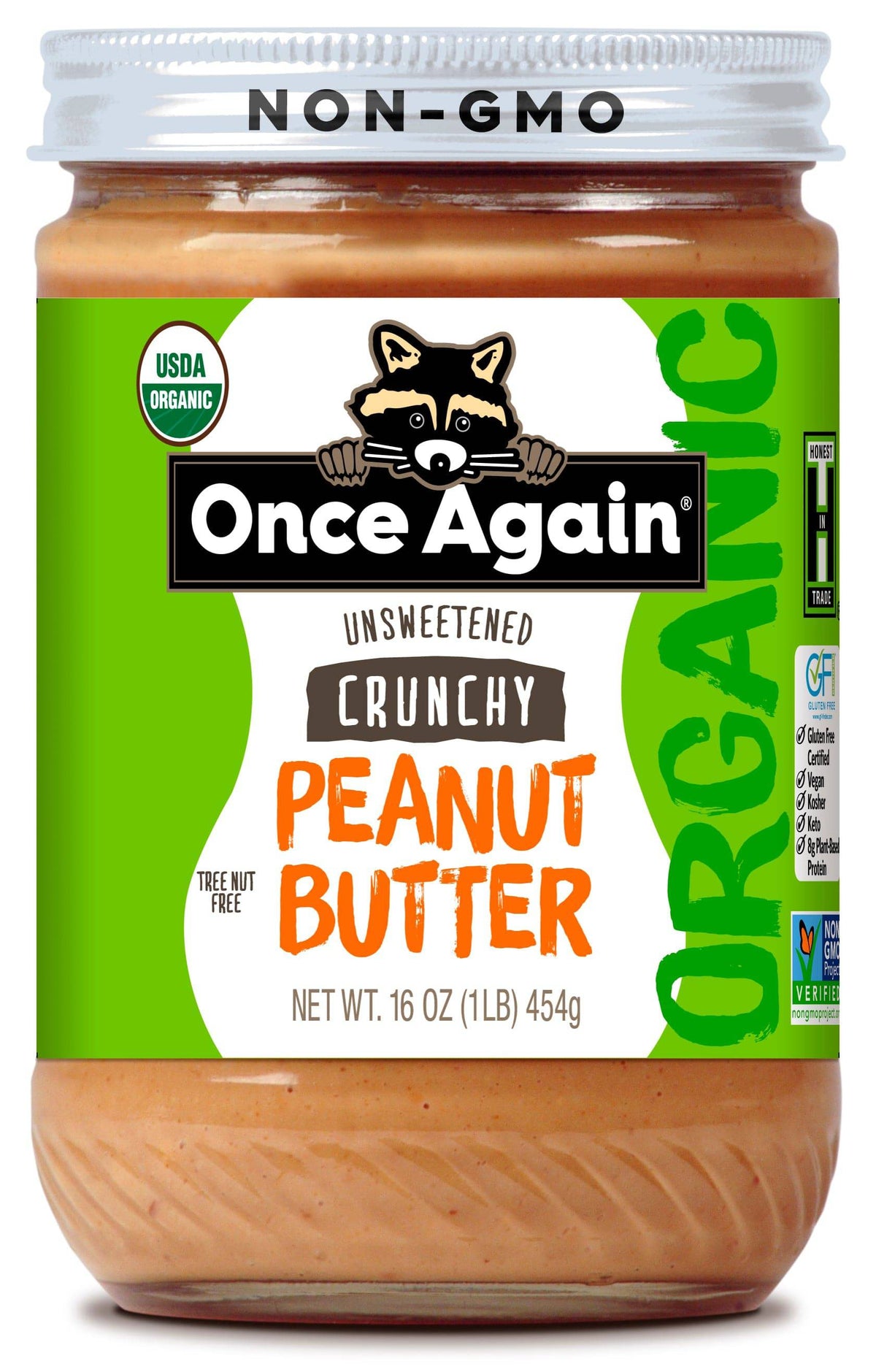 Peanut Butter, Crunchy, Organic, Nut & Seed Butters - Country Life Natural Foods