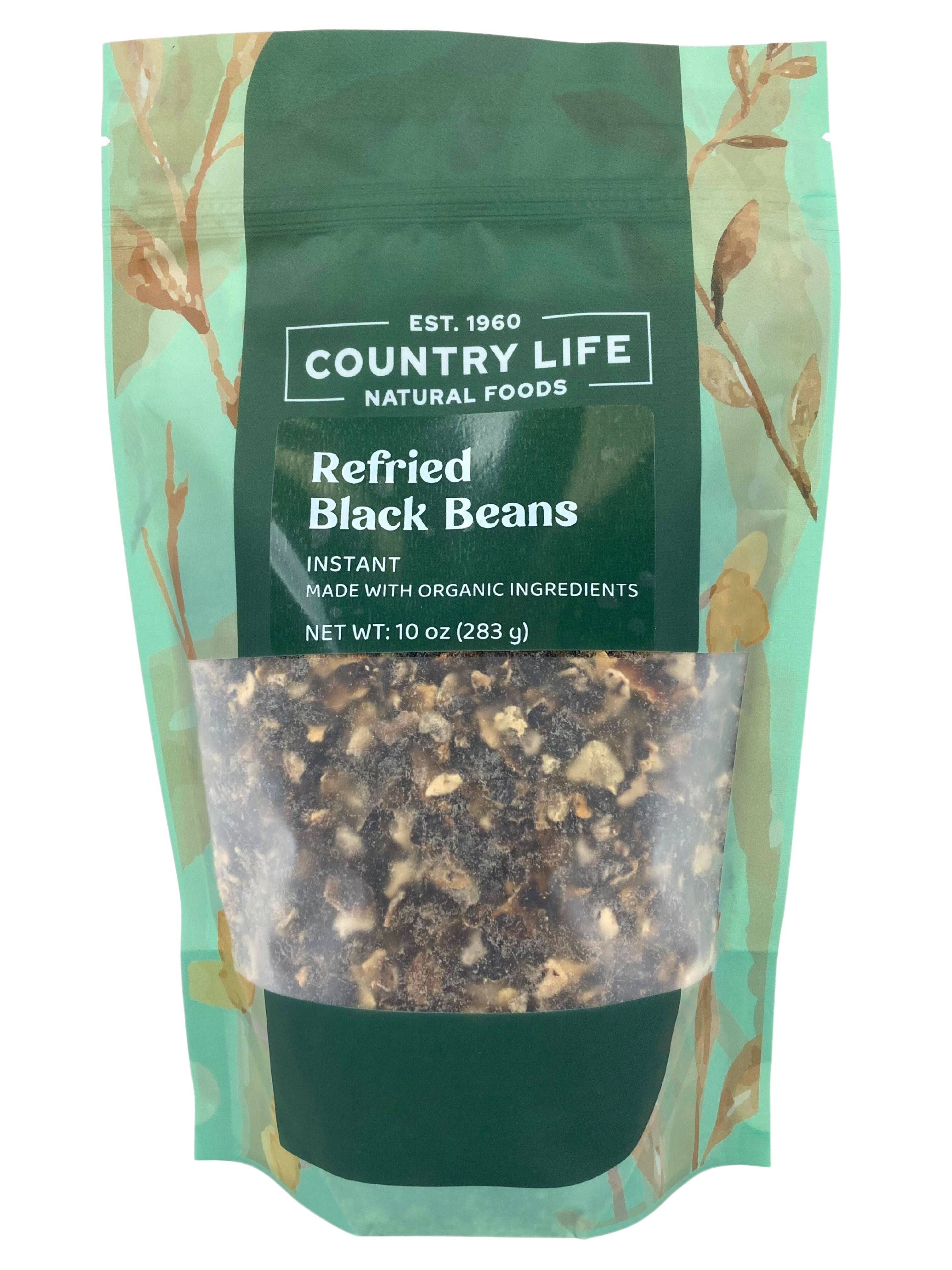 Black Refried Beans, Instant - Country Life Natural Foods