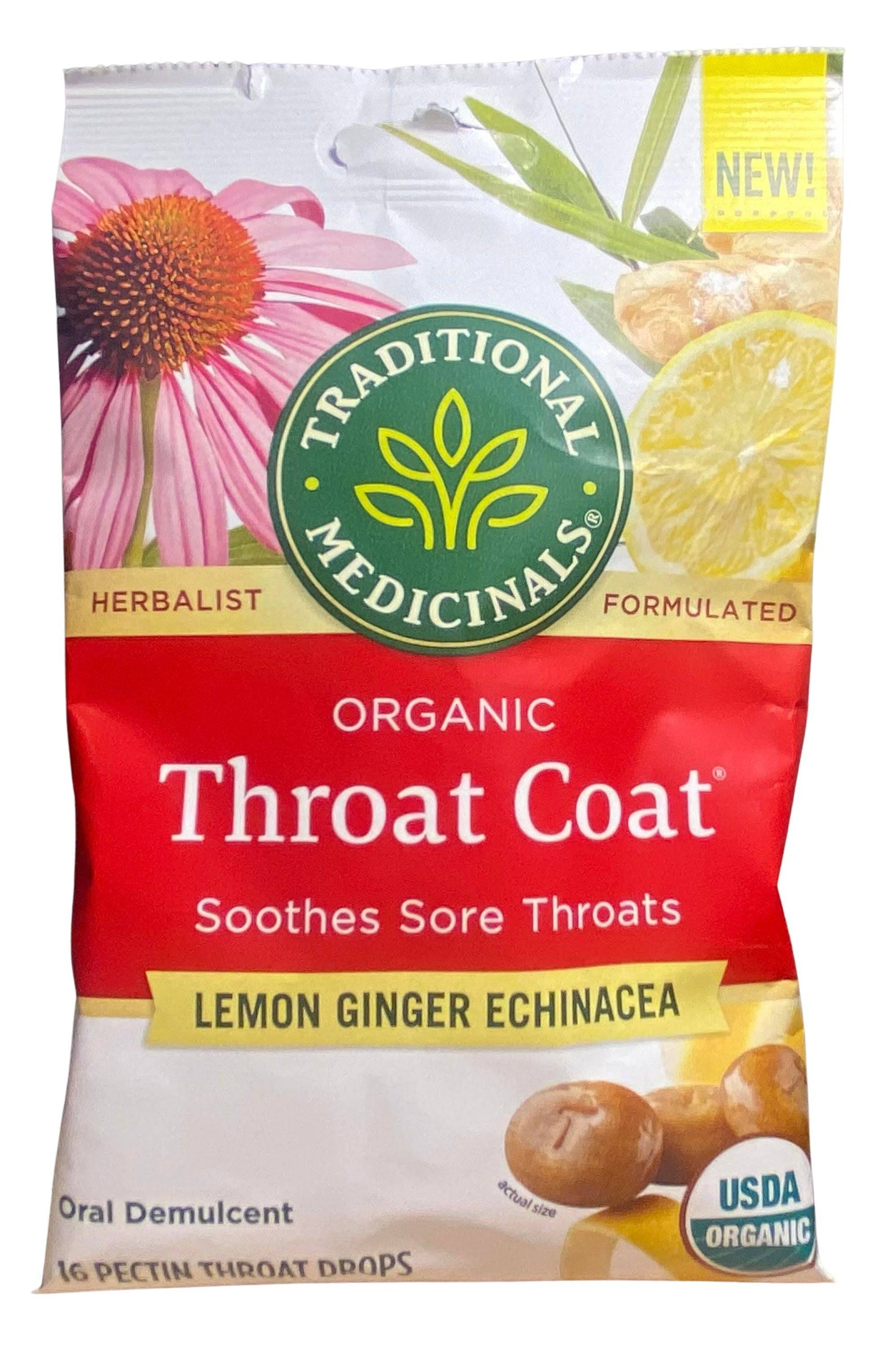 Throat Drops, Organic - Traditional Medicinals, Vitamins & Supplements - Country Life Natural Foods